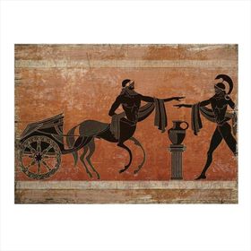 Tablomega Yunan Mitoloji Resmi Desenli 50x70 cm Ahşap Tablo