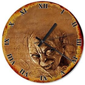 Tablomega Yüzüklerin Efendisi Gollum Smeagol Dekoratif 50x50 cm Duvar Saati