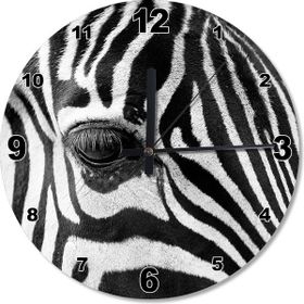 Tablomega Zebra Gözü Ahşap Duvar Saati