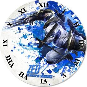 Tablomega Zed League of Legends 50x50 cm Duvar Saati
