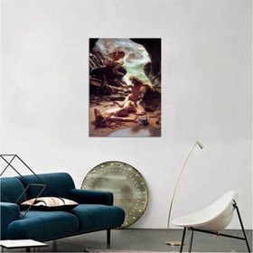 Tablosan B-19-075 Fırtına Perileri Mağarası Edward Poynter Yağlı Boya 100x140 cm Kanvas Tablo