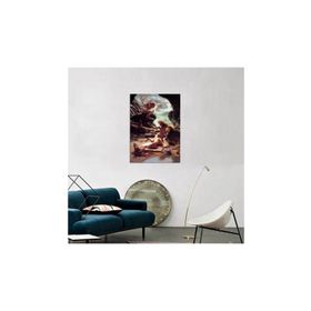 Tablosan B-19-075 Fırtına Perileri Mağarası Edward Poynter Yağlı Boya 100x140 cm Kanvas Tablo