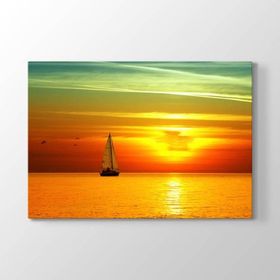 Tabloshop Akşam Güneşi 75x50 cm Tablo