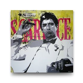 Tabloshop Al Pacino Scarface Vintage 70x70 cm Tablo