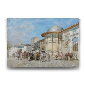 Tabloshop Alberto Pasini At Pazarı 60x40 cm Tablo