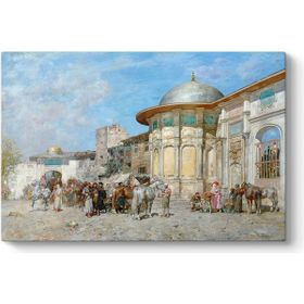 Tabloshop Alberto Pasini At Pazarı 60x40 cm Tablo