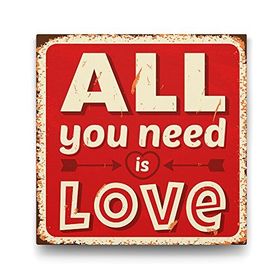 Tabloshop All You Need is Love 60x60 cm Tablo