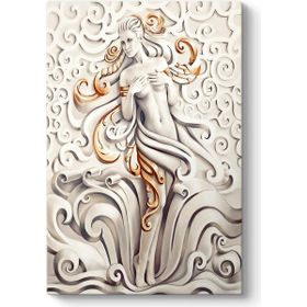 Tabloshop Altın Kemerli Kadın 60x90 cm Tablo