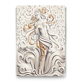 Tabloshop Altın Kemerli Kadın 60x90 cm Tablo