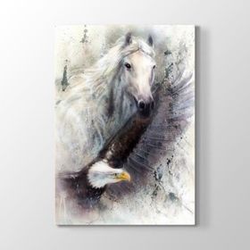 Tabloshop At ve Kartal 60x90 cm Tablo