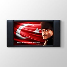 Tabloshop Atatürk Göğe Bakarken 80x125 cm Tablo