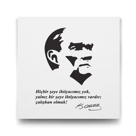 Tabloshop Atatürk Sözleri 50x50 cm Tablo