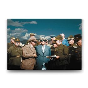 Tabloshop Atatürk ün Gözlüklü 140x100 cm Tablo