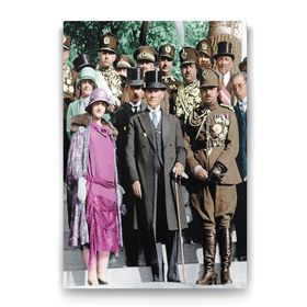 Tabloshop Atatürk ve Latife Hanım 70x100 cm Tablo