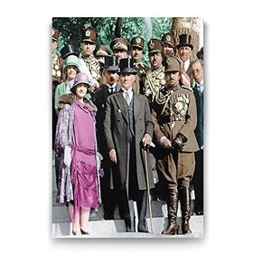 Tabloshop Atatürk ve Latife Hanım 70x100 cm Tablo