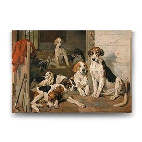 Tabloshop Av Köpekleri 125x80 cm Tablo