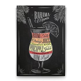 Tabloshop Bahama Mama Kokteyl Tarifi 40x60 cm Tablo