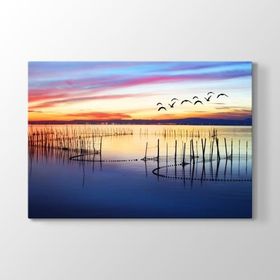 Tabloshop Balık Ağları 100x70 cm Tablo