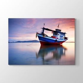 Tabloshop Balıkçı Gemisi 125x80 cm Tablo