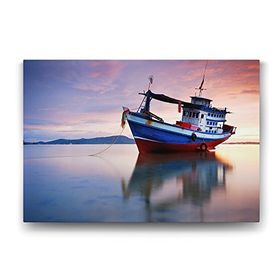 Tabloshop Balıkçı Gemisi 90x60 cm Tablo