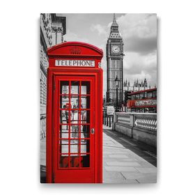 Tabloshop Big Ben Telefon Kulubesi 40x60 cm Tablo