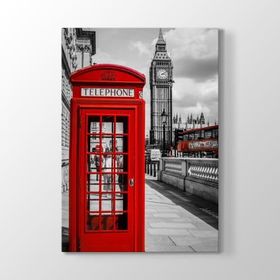Tabloshop Big Ben Telefon Kulubesi 40x60 cm Tablo