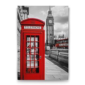 Tabloshop Big Ben Telefon Kulubesi 60x90 cm Tablo