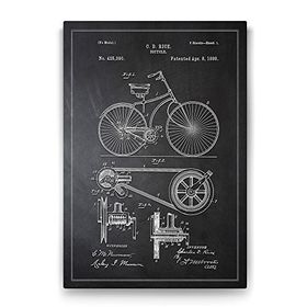 Tabloshop Bisiklet Patenti 100x140 cm Tablo