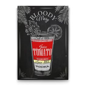 Tabloshop Bloody Mary Kokteyl Tarifi 100x140 cm Tablo