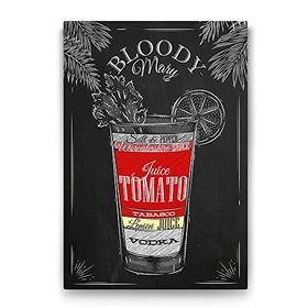 Tabloshop Bloody Mary Kokteyl Tarifi 100x140 cm Tablo