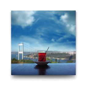 Tabloshop Boğazda Çay Keyfi 70x70 cm Tablo