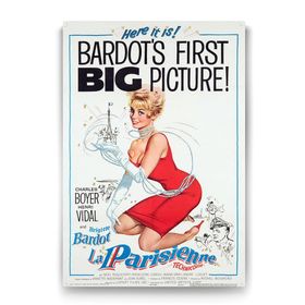 Tabloshop Brigitte Bardot La Parisienne 100x140 cm Tablo