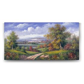 Tabloshop Bulutlu Gökyüzü 120x60 cm Tablo