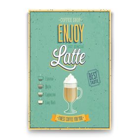 Tabloshop Caffe Latte Machiato 60x90 cm Tablo