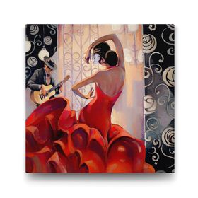 Tabloshop Çalgıcı ve Flamenko Dansçısı 90x90 cm Tablo