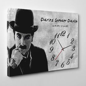 Tabloshop Charlie Chaplin ve Soba 45x30 cm Tablo