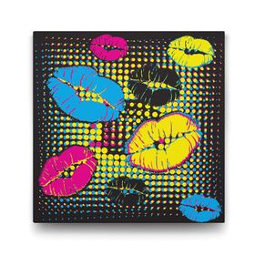 Tabloshop Çiçekler ve Filler 80x80 cm Tablosu