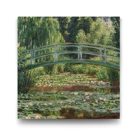 Tabloshop Claude Monet Japanese Footbridge 30x30 cm Tablo