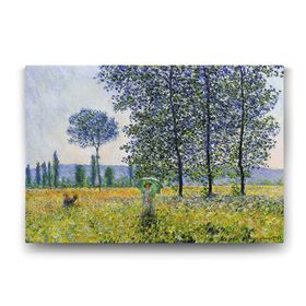 Tabloshop Claude Monet Kavaklar Altında 125x80 cm Kanvas Tablo