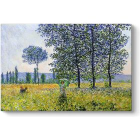 Tabloshop Claude Monet Kavaklar Altında 125x80 cm Kanvas Tablo