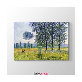 Tabloshop Claude Monet Kavaklar Altında 125x80 cm Kanvas Tablo