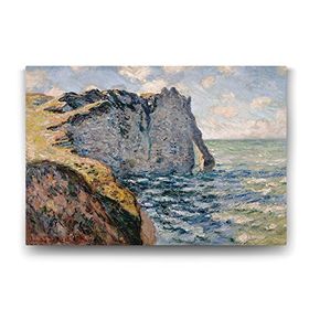 Tabloshop Claude Monet The Cliff Of Aval 45x30 cm Kanvas Tablo