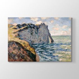 Tabloshop Claude Monet The Cliff Of Aval 75x50 cm Kanvas Tablo