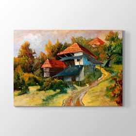 Tabloshop Çoban Ressam Manzara 90x60 cm Tablosu