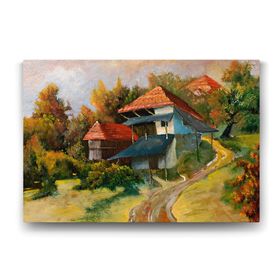 Tabloshop Çoban Ressam Manzara 90x60 cm Tablosu