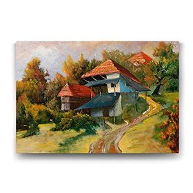 Tabloshop Çoban Ressam Manzara 90x60 cm Tablosu