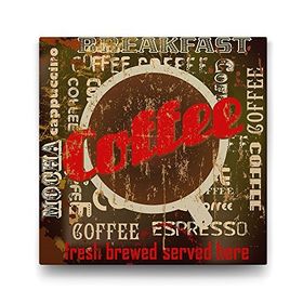 Tabloshop Coffee Espresso 100x100 cm Tablo