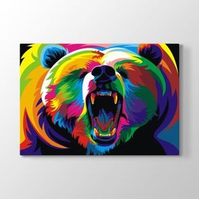 Tabloshop Colored Bear 140x100 cm Tablo