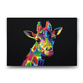 Tabloshop Colorful Giraffe 125x80 cm Tablo