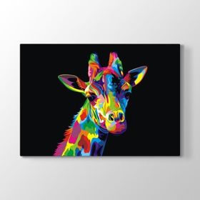 Tabloshop Colorful Giraffe 45x30 cm Tablo